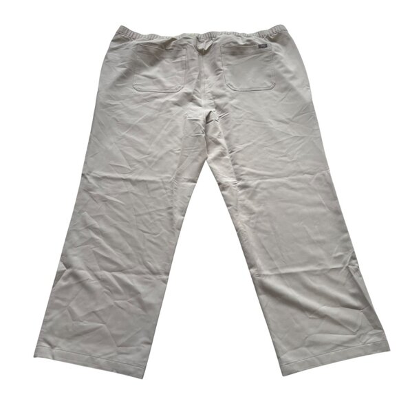 Figs Pisco Basic Scrub pants mens 5XL khaki beige drawstring elastic waist - Picture 2 of 5